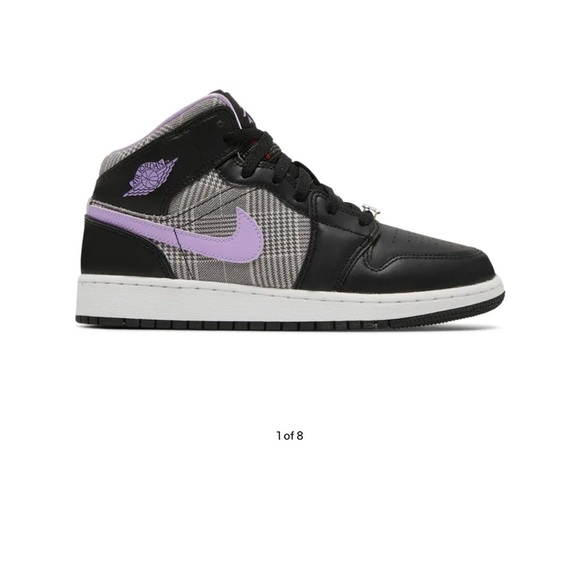 Air Jordan 1 Mid SE GS “Houndstooth “ - Picture 9 of 9